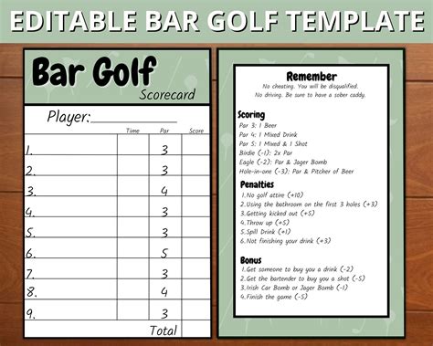 sidemen drinking game|Pub Golf Rules & Printable Scorecards.